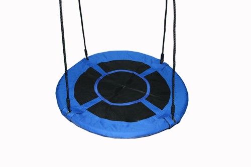 Качели детские Gnezdo без подушки, подвесные, синие, диаметр 100 см