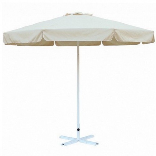 Зонт пляжный Верона бежевый с воланом высота 240 см (диаметр купола 2,7м)