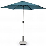 Пляжный зонт Салерно высота 235 см бирюзовый (диаметр купола 2,7 м)